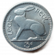 Ирландия 3 Пенса 1968 год , Заяц беляк