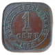 Стрейтс Сетлментс 1 Цент 1920 год Король Георг 5