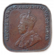 Стрейтс Сетлментс 1 Цент 1920 год Король Георг 5