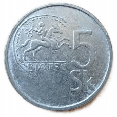 Словакия 5 Крон 1993 год Кельтская серебряная монета