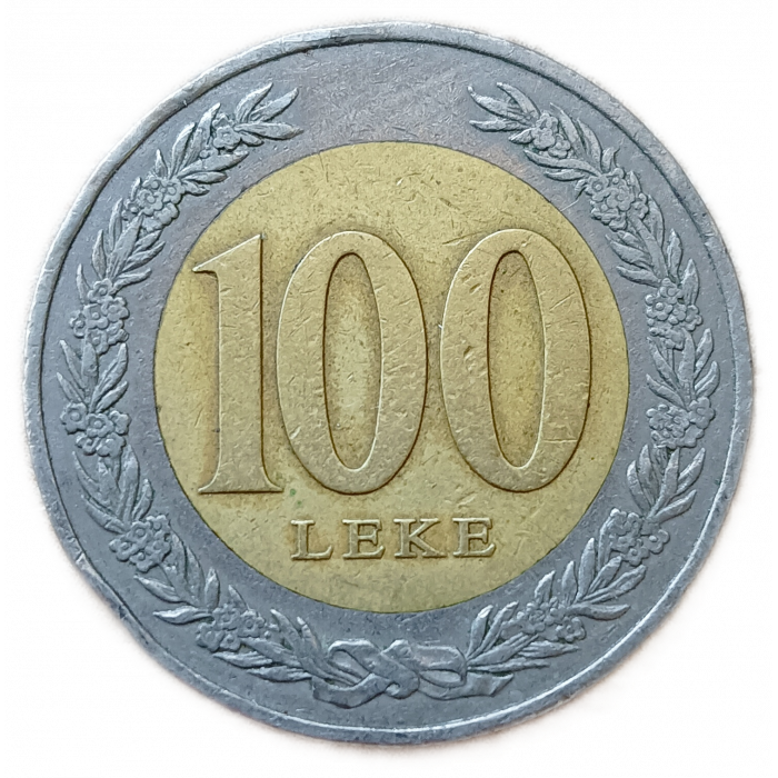 Албания 100 Лек 2000 год Тевта Царица Иллирии биметалл