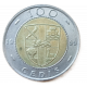 Гана 100 Седи 1999 год, Герб, Плоды какао, Биметалл