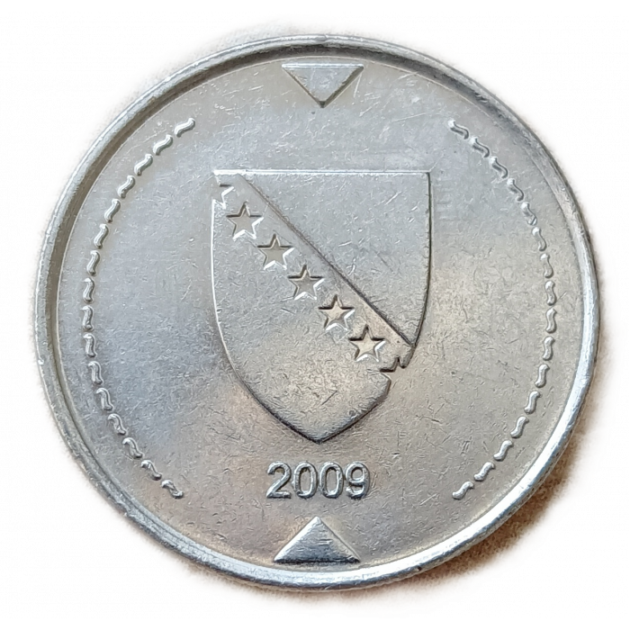 Босния и Герцеговина 1 Конвертируемая Марка 2009 год Герб