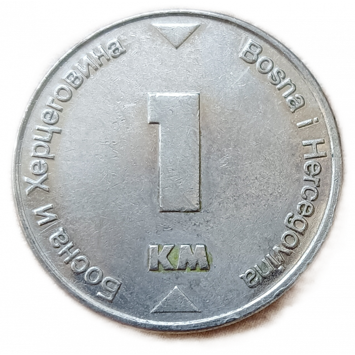 Босния и Герцеговина 1 Конвертируемая Марка 2002 год Герб