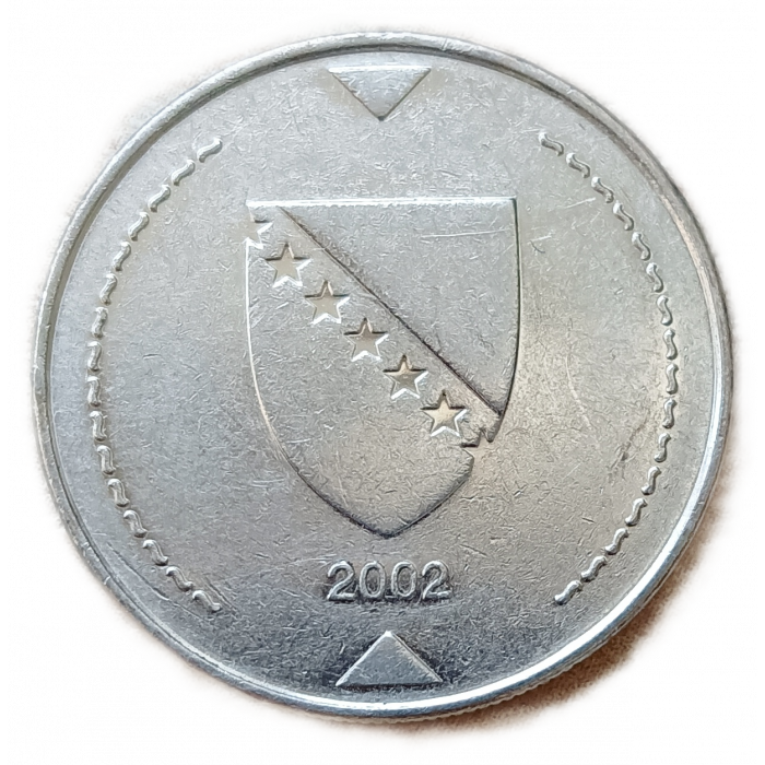 Босния и Герцеговина 1 Конвертируемая Марка 2002 год Герб