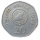 Гернси 20 Пенсов 1999 год , Карта острова Гернси , Елизавета 2