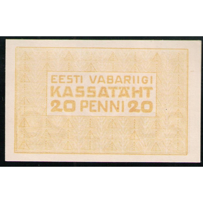 Эстония 20 Пенни 1919 год AUNC Ветряная мельница