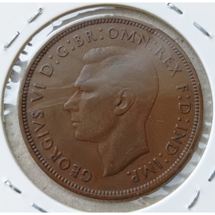 Великобритания 1 Пенни 1938 год Король Георг 6