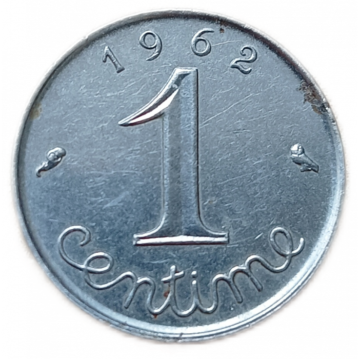Франция 1 Сентим 1962 год  