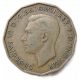 Великобритания 3 Пенса 1943 год, Армерия приморская, Король Георг 6