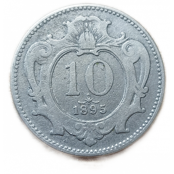 Австрия 10 Геллеров 1895 год