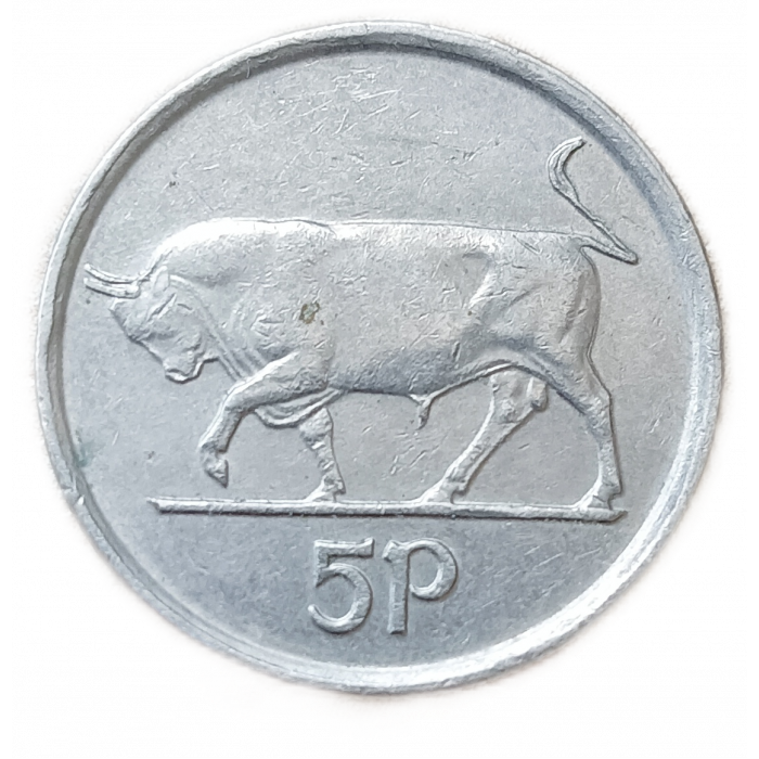Ирландия 5 Пенсов 1993 год Бык
