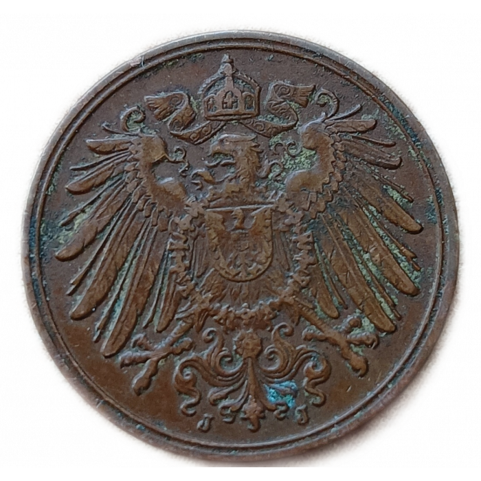 Германия 1 Пфенниг 1912 год J