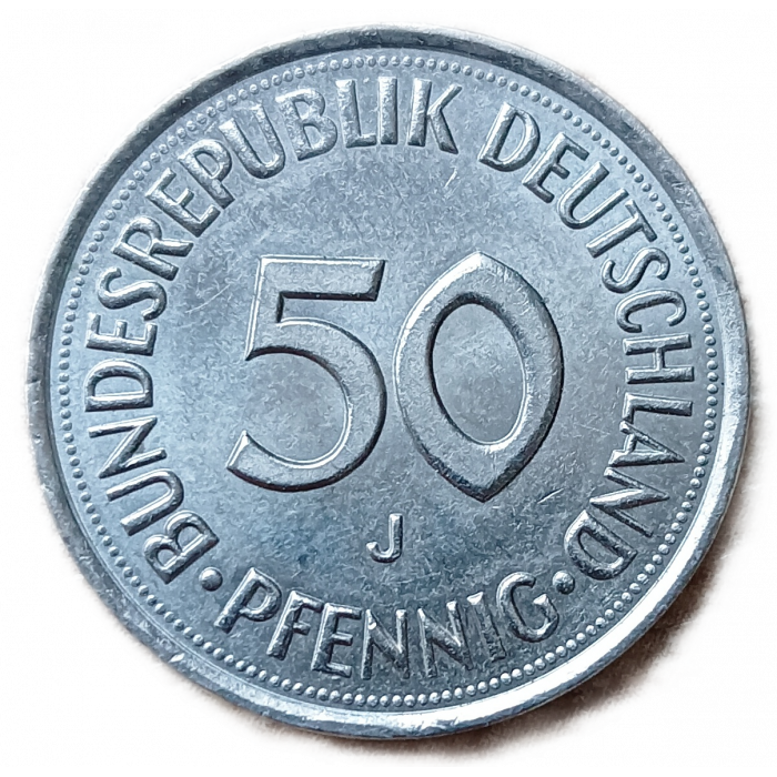 ФРГ 50 Пфеннигов 1990 год J
