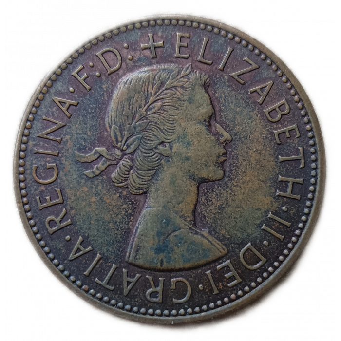 Великобритания 1 Пенни 1967 год  Елизавета 2