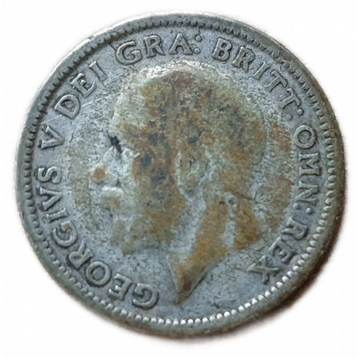 Великобритания 6 Пенсов 1926 год Король Георг 5 Серебро