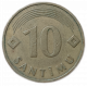 Латвия 10 Сантим 1992 год Герб