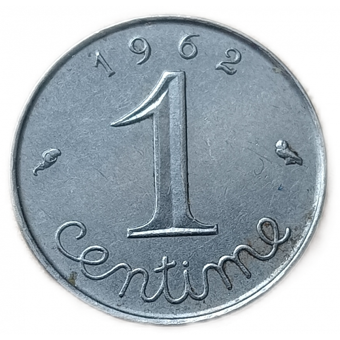 Франция 1 Сентим 1962 год  