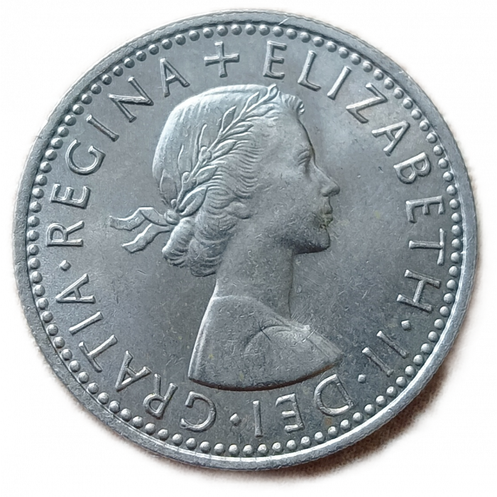 Великобритания 6 Пенсов 1967 год Елизавета 2