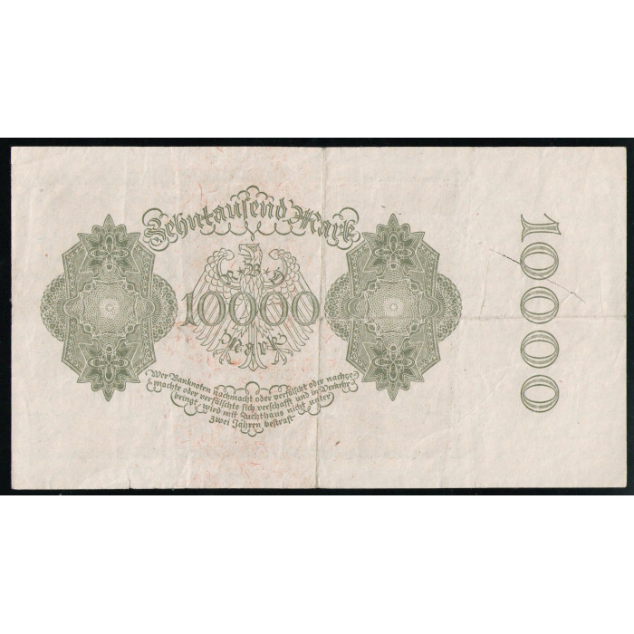 Германия 10000 Марок 1922 год Малый формат