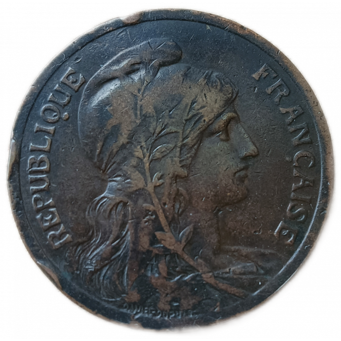 Франция 10 Сентим 1917 год