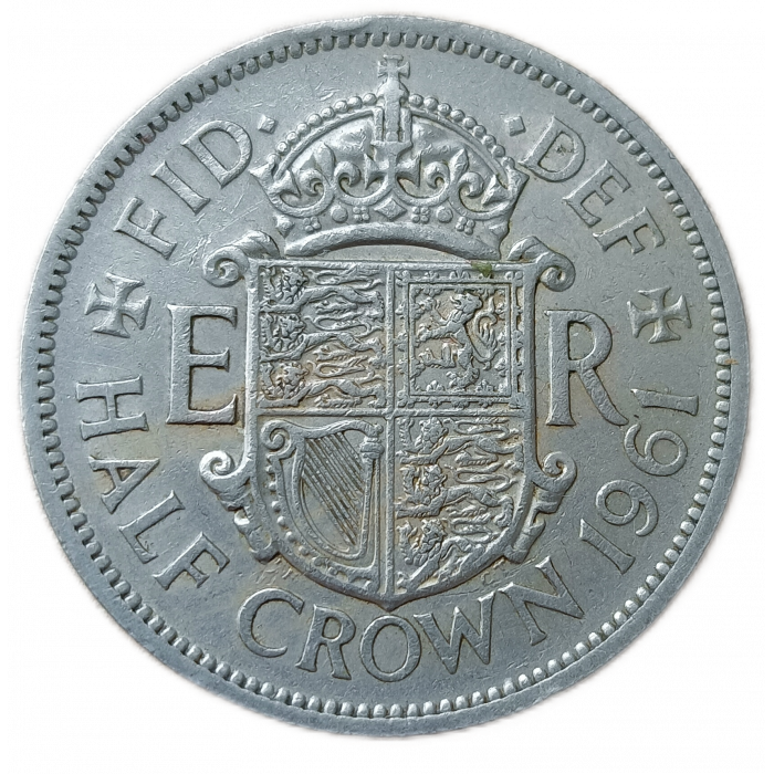 Великобритания 1/2 Кроны 1961 год Елизавета 2