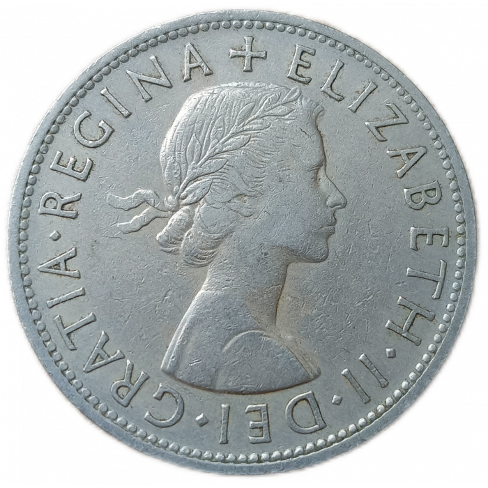 Великобритания 1/2 Кроны 1961 год Елизавета 2