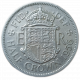 Великобритания 1/2 Кроны 1956 год Елизавета 2