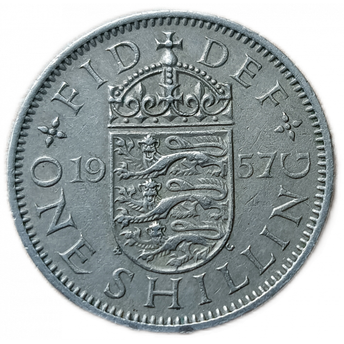 Великобритания 1 Шиллинг 1957 год, Елизавета 2