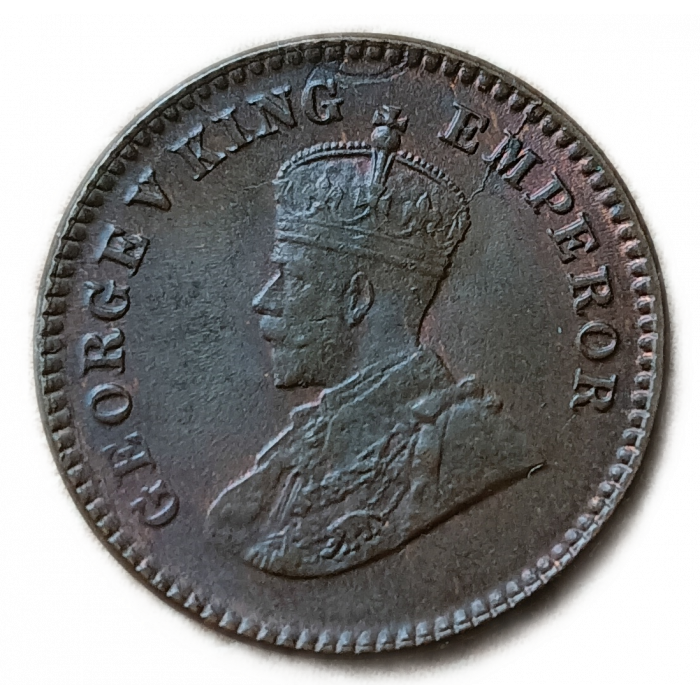 Британская Индия 1/12 Анна 1933 год Король Георг 5