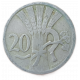 Чехословакия 20 Геллеров 1922 год Серп Колосья Оливковая ветвь