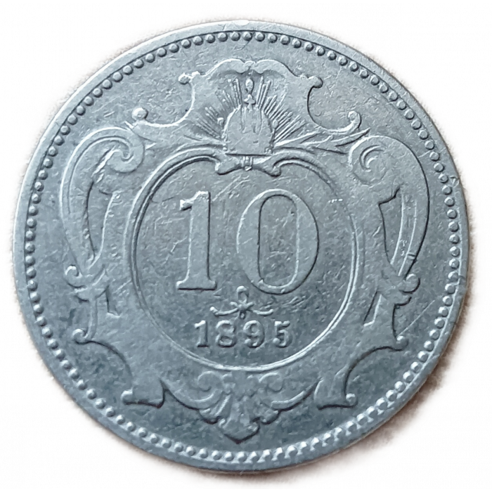 Австрия 10 Геллеров 1895 год