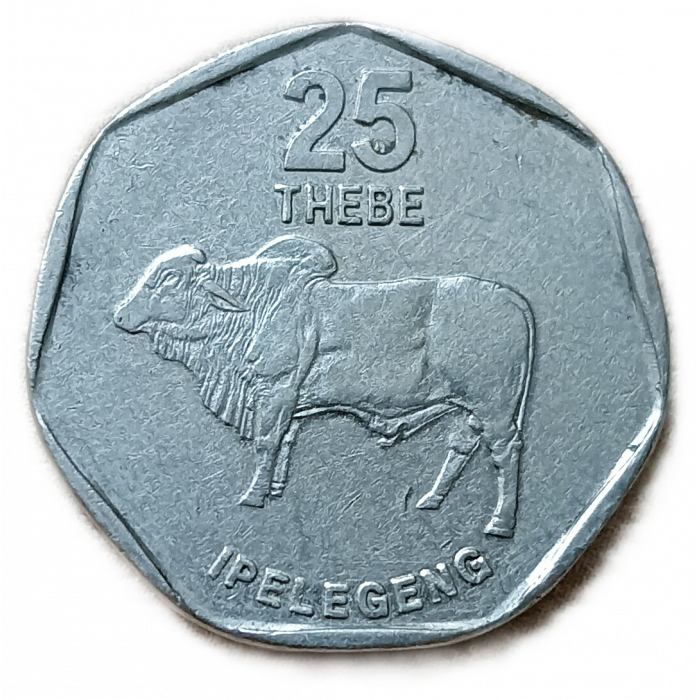 Ботсвана 25 Тхебе 1998 год, Бык зебу