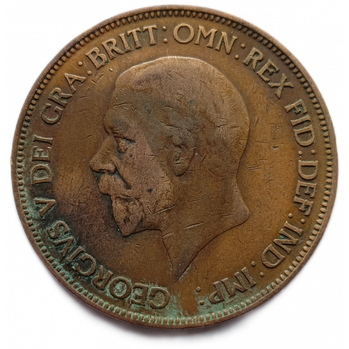 Великобритания 1 Пенни 1935 год , Король Георг 5