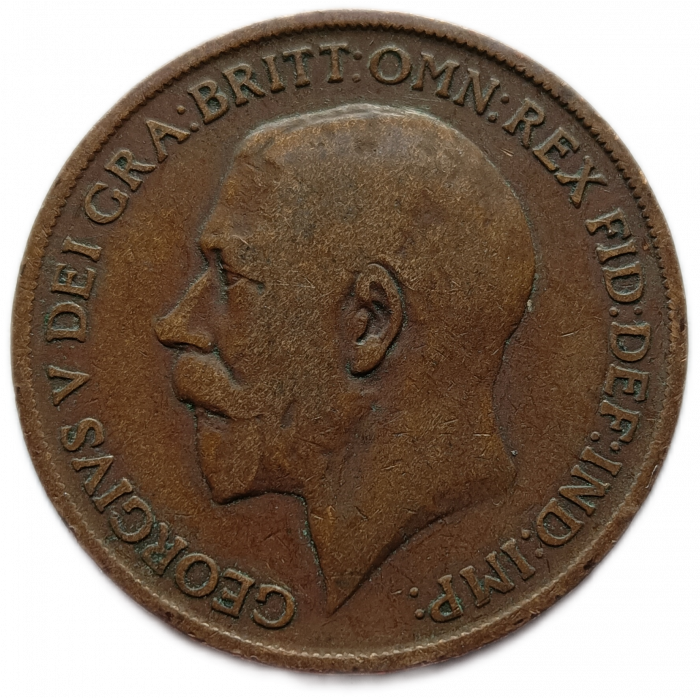 Великобритания 1 Пенни 1911 год Король Георг 5