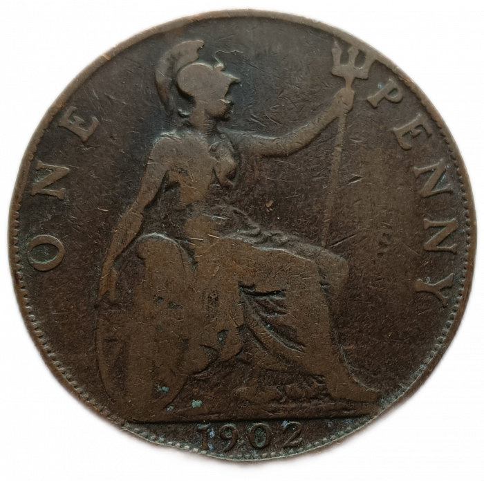 Великобритания 1 Пенни 1902 год Король Эдуард 7