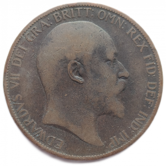 Великобритания 1 Пенни 1902 год Король Эдуард 7