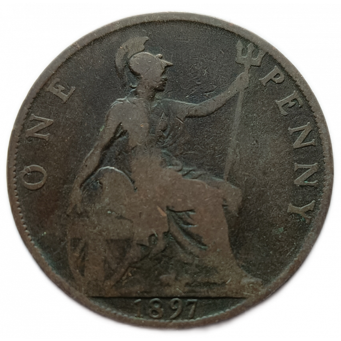 Великобритания 1 Пенни 1897 год Королева Виктория