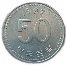 Южная Корея 50 Вон 1997 год Рис