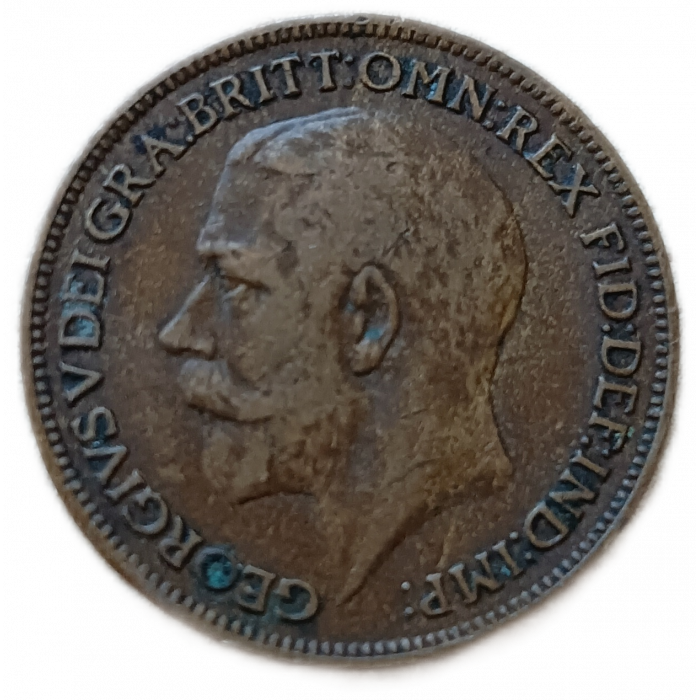Великобритания 1 Фартинг 1921 год Георг 5