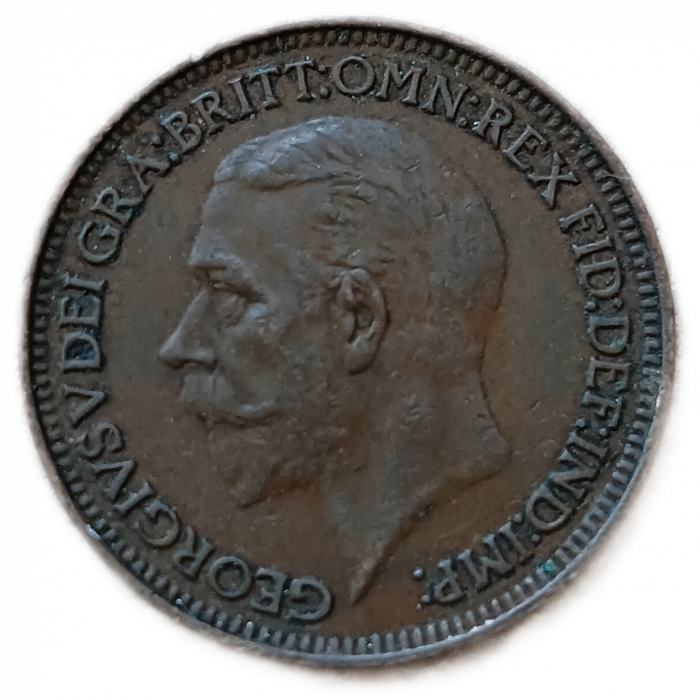 Великобритания 1 Фартинг 1930 год Георг 5