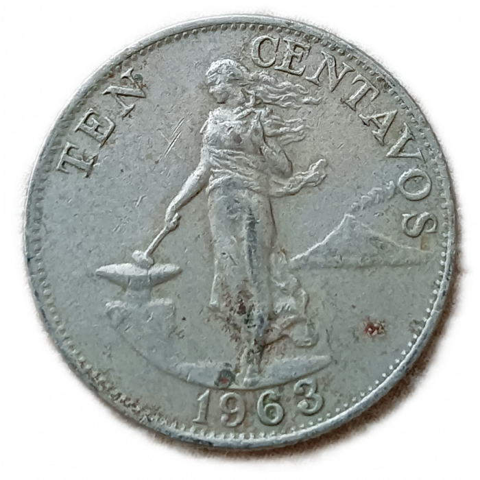 Филиппины 10 Сентаво 1963 год 