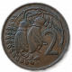 Новая Зеландия 2 Цента 1973 год , Софора, Елизавета 2