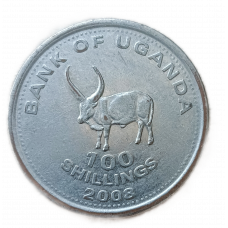 Уганда 100 Шиллингов 2008 год Бык