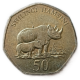 Танзания 50 Шиллингов 2012 год Носорог Али Хасан Мвиньи