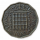Великобритания 3 Пенса 1963 год Елизавета 2