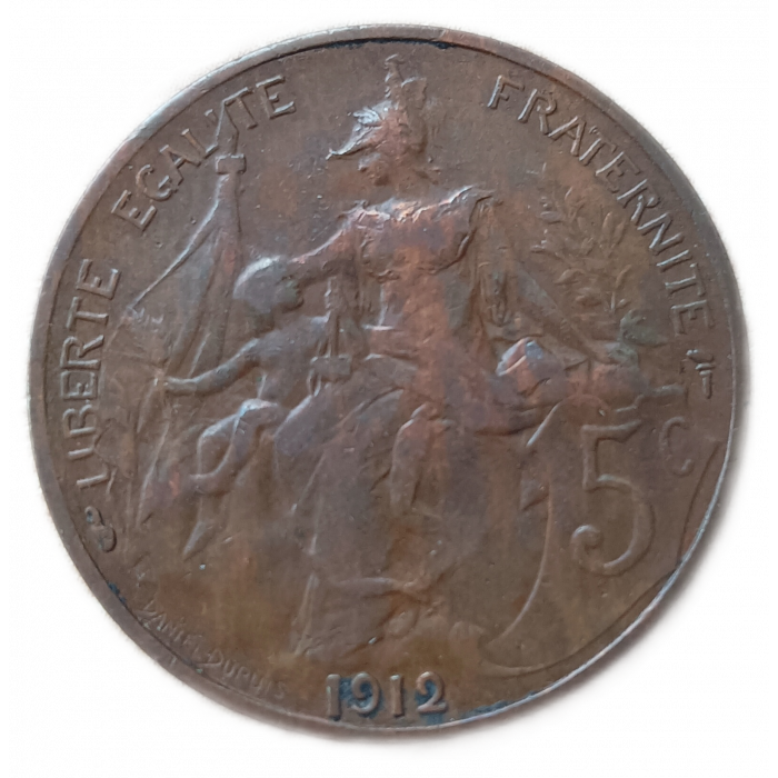 Франция 5 Сентим 1912 год