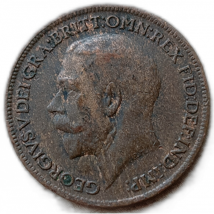 Великобритания 1 Фартинг 1916 год Георг 5