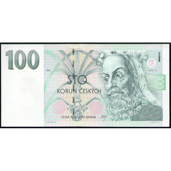 Чехия 100 Крон 1995 год , UNC