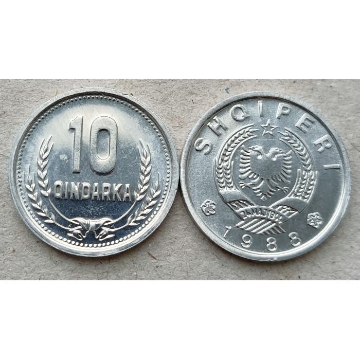 Албания 10 Киндарок 1988 год, UNC